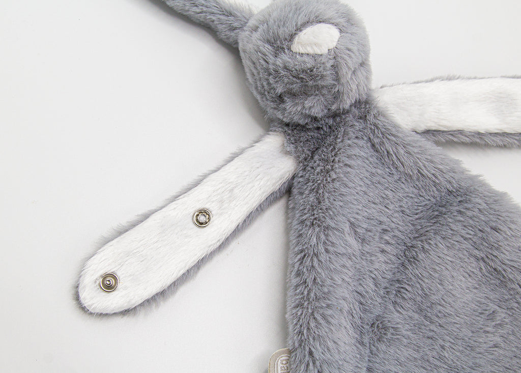 RetailSync:9963 BabyJem Plush Rabbit w/Pacifier Holder