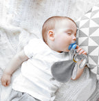 RetailSync:9968 BabyJem Plush Rabbit w/Pacifier Holder