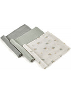 RetailSync:10356 Jane Bamboo Muslin Squares 80x80cm 3pk