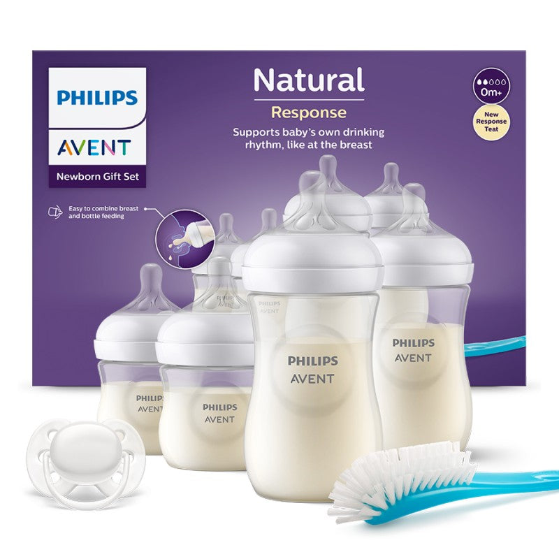 RetailSync:10565 Avent NewBorn Gift Set - 2x 125ml - 2x 260ml - 1xSoother - 1xBrush