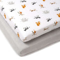 RetailSync:10742 Clair De Lune Cot bed Fitted Sheets 2pk 70x140cm