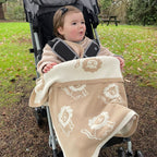 RetailSync:10755 Clair De Lune Reversable Knitted Animal Blanket