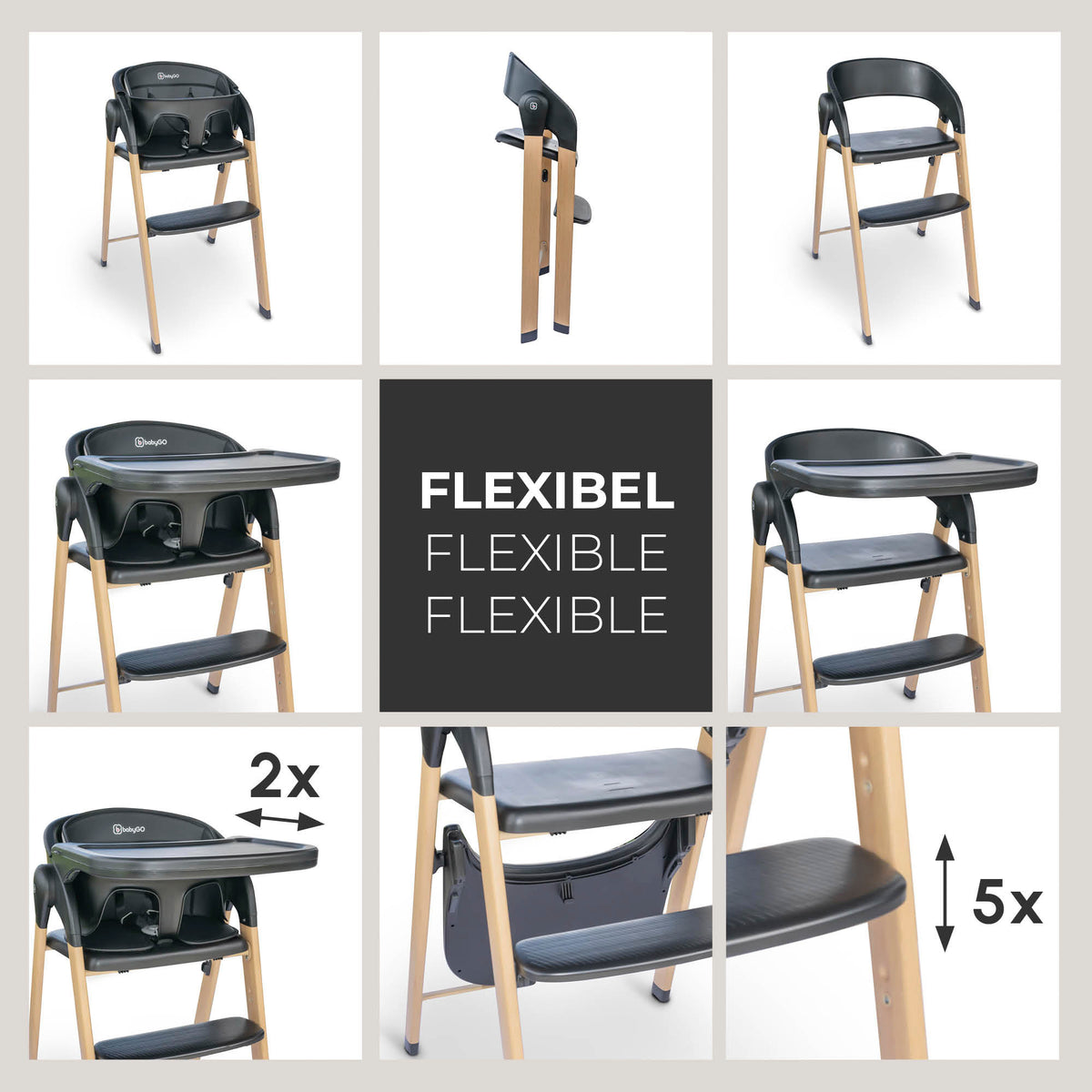 RetailSync:10870 BabyGo Levels Highchair