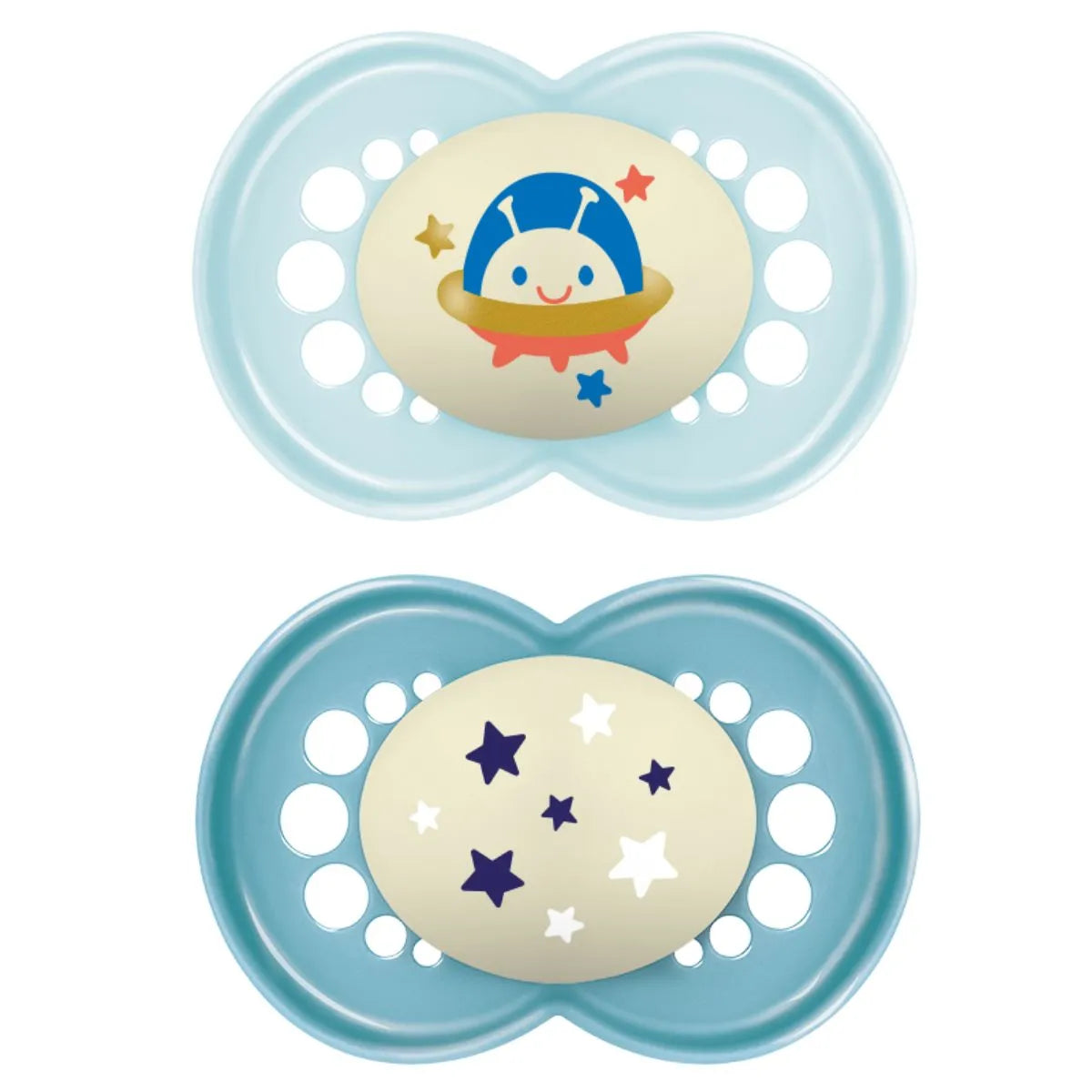 RetailSync:10977 Mam Soother Night Astro 18/36m 2pk