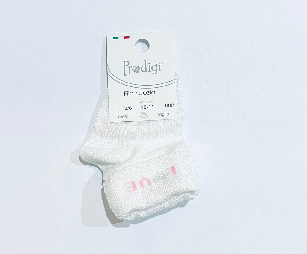 RetailSync:11096 Prodigi Baby Socks Love 3/6m