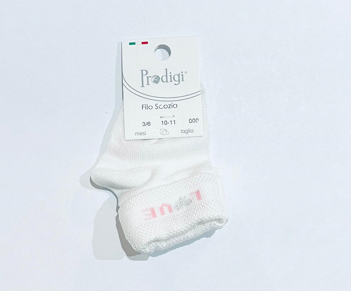 RetailSync:11096 Prodigi Baby Socks Love 3/6m
