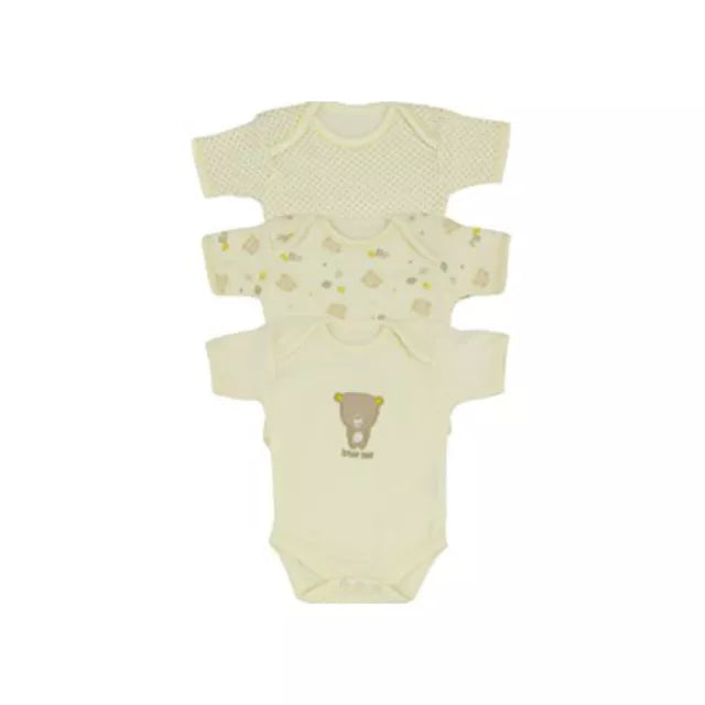RetailSync:11110 Nursery Time 3pk Short Sleeve Body Suits 12/18m