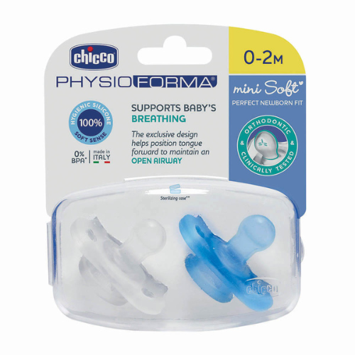 RetailSync:9196 Chicco Mini Soft Soother All Silicone 0/2m