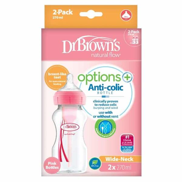Dr. Brown'S Options + Bottle Twin Pack 270Ml