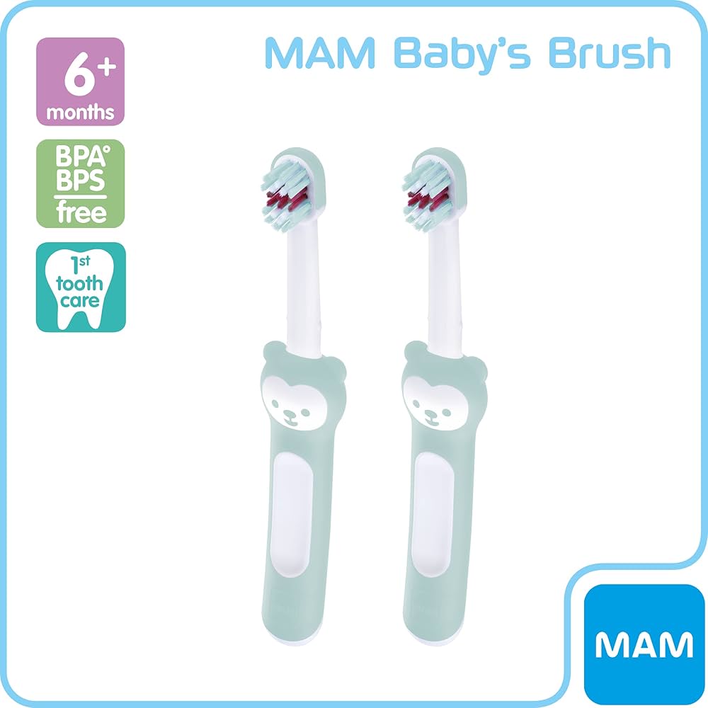 RetailSync:10368 Mam Baby's Brush 2pk w/Shield Boy