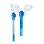RetailSync:8267 Mam Heat Sensitive Feeding Spoons and Cover 6m+ Boy