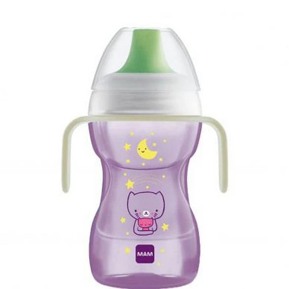 RetailSync:8843 Mam Fun To Drink Cup w/Glowing Handles 270ml 8m+ Girl
