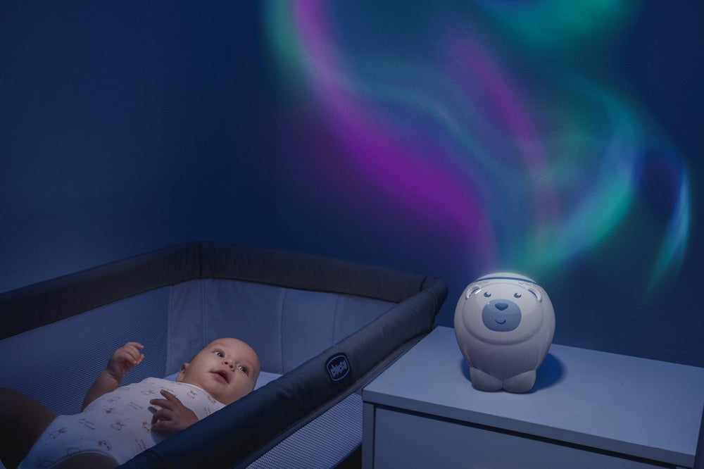 RetailSync:10283 Chicco Polar Bear 2 in 1 Cot & Night Projector