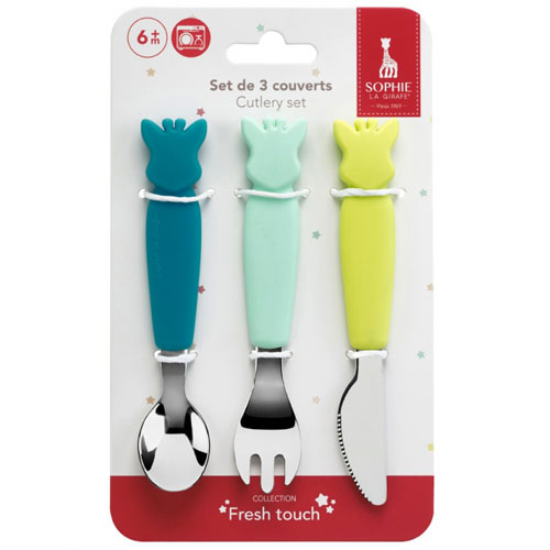 RetailSync:10685 Sophie La Girafe Cutlery Set