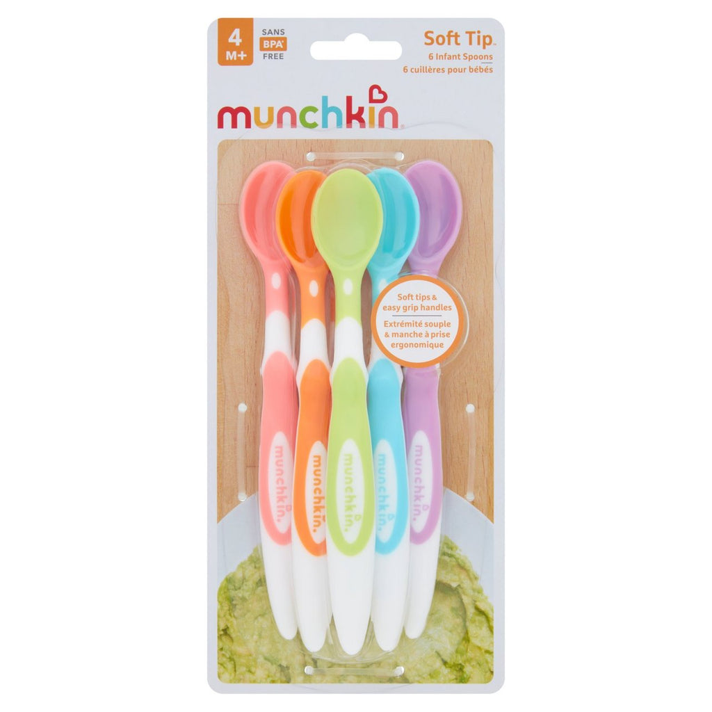 RetailSync:8154 Munchkin Soft Tip Infant Spoons 4m+ 6pk