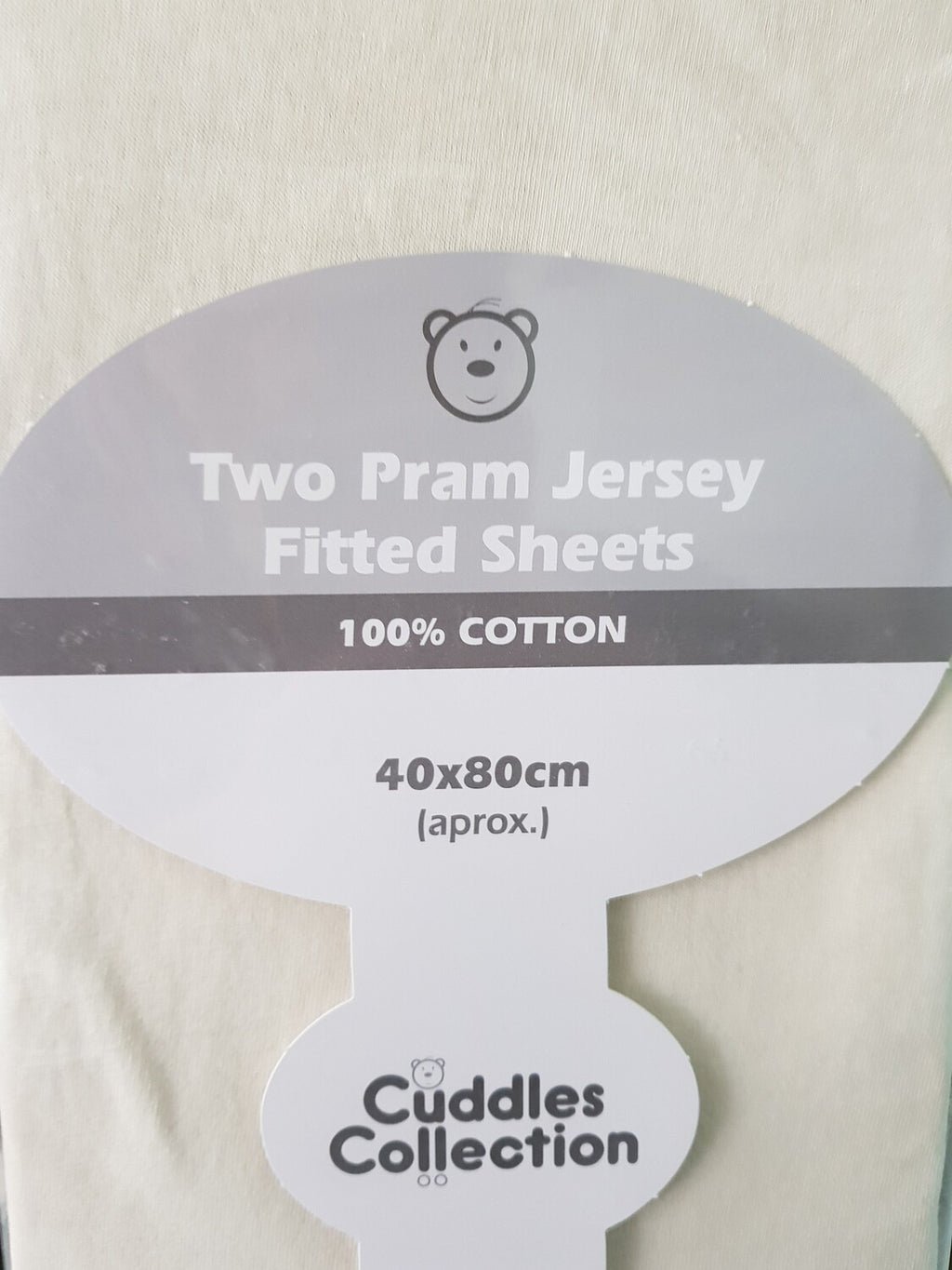 Cuddles Collection Pram Fitted Sheets 40x80cm
