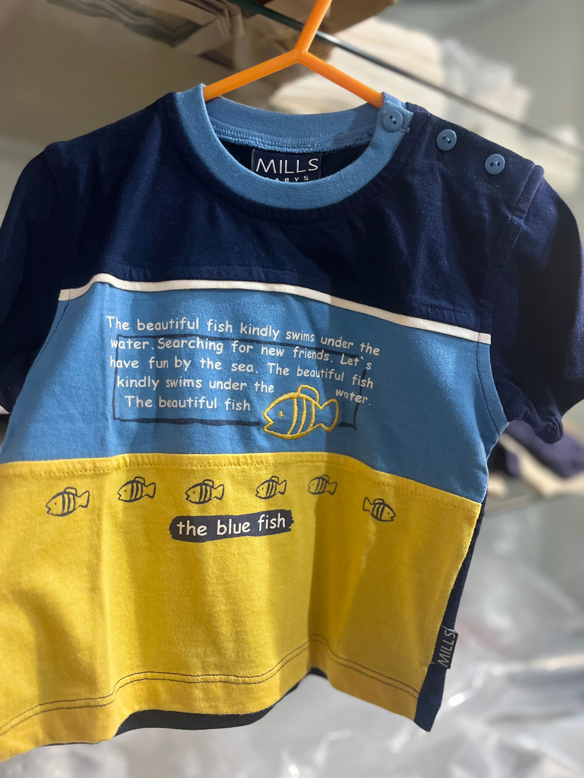 RetailSync:8909 Mills Baby T-Shirt Size 68 6/9m
