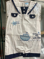RetailSync:9195 Baby C Sail Romper 6/9m