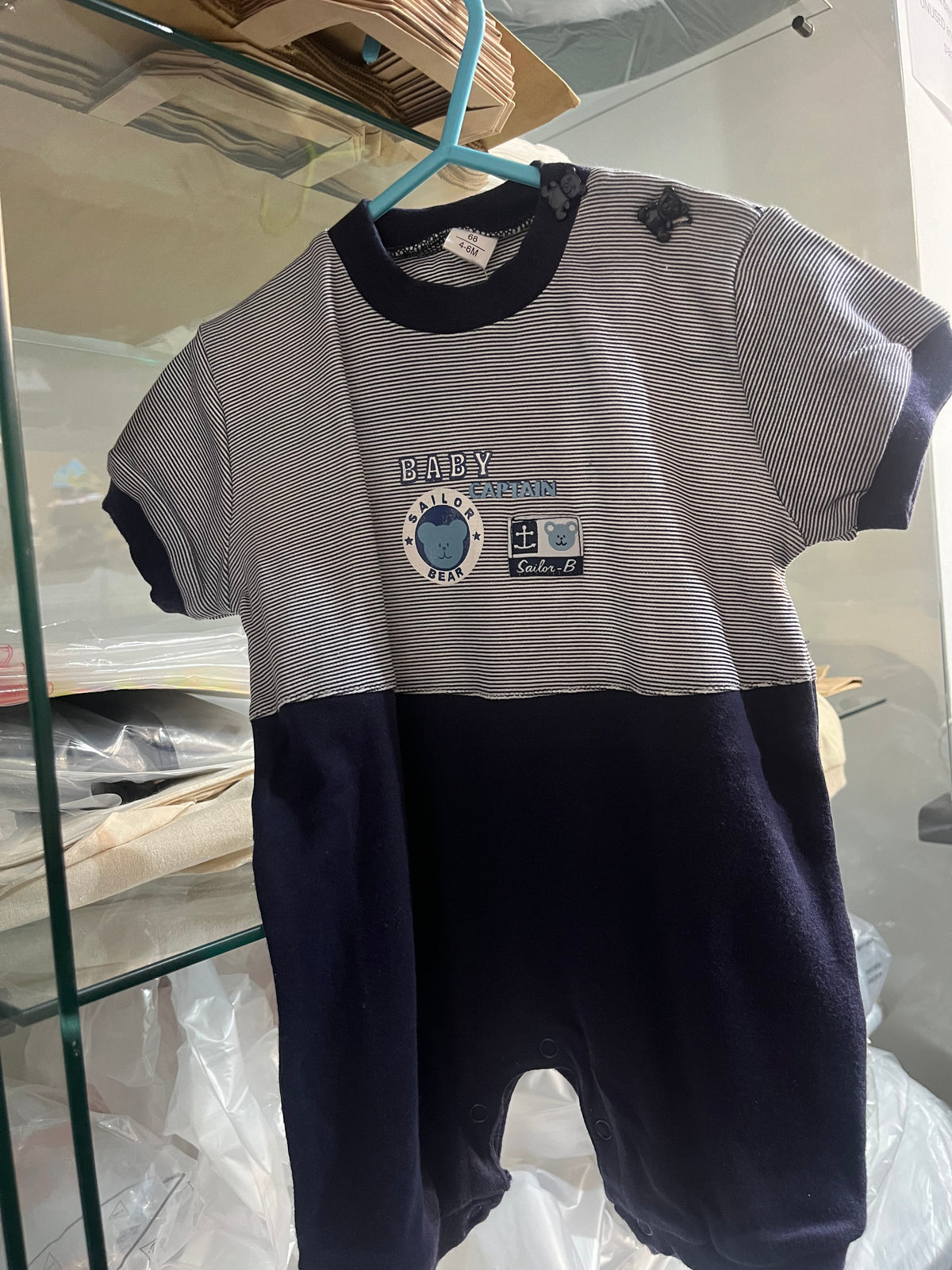 RetailSync:8914 Baby Captain Romper Size 68  4/6m