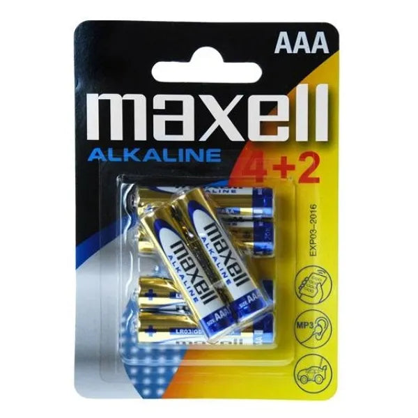 Batteries Alkaline (AAA) 4+2