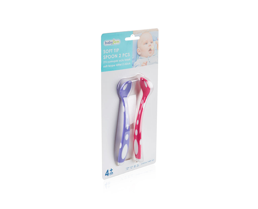RetailSync:9578 BabyJem Soft Tip Spoon 2pc