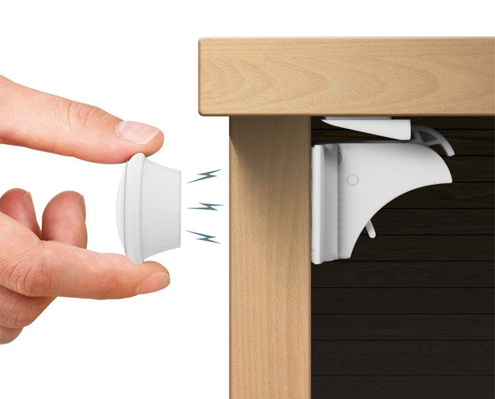 RetailSync:13957 BabyJem Magnetic Cabinet Locks 12pc + 3