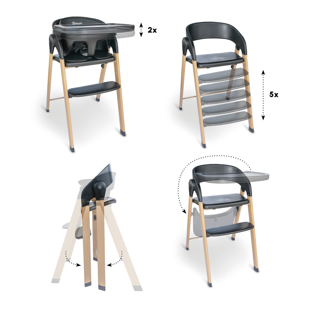 RetailSync:11469 BabyGo Levels Highchair
