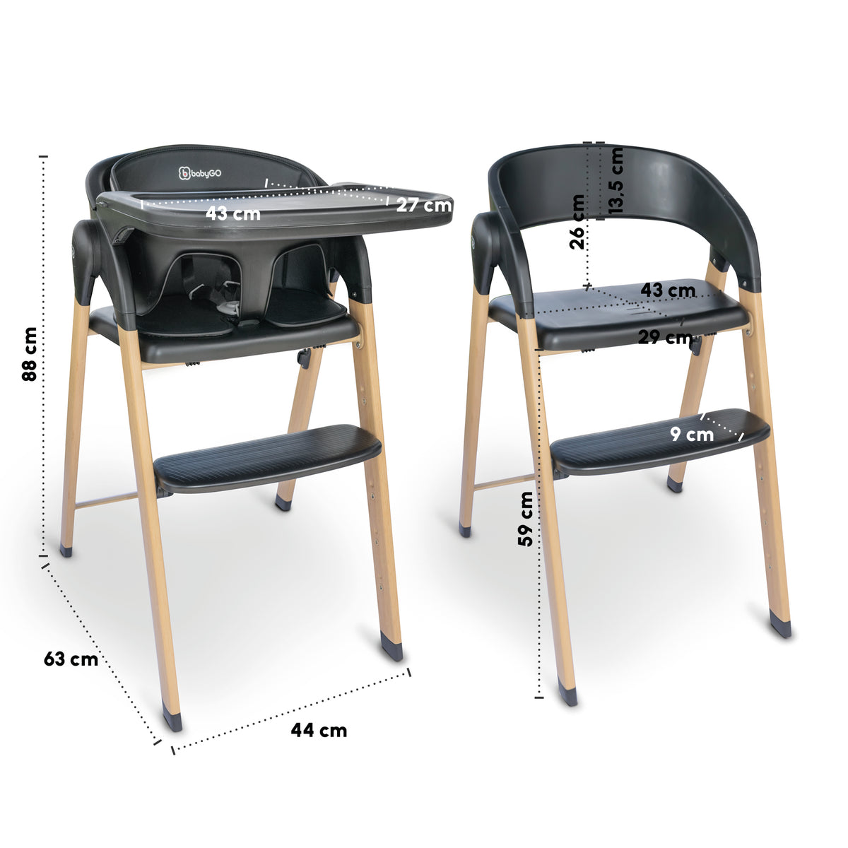 RetailSync:11470 BabyGo Levels Highchair