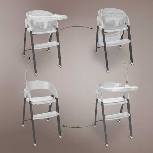 RetailSync:11479 BabyGo Levels Highchair