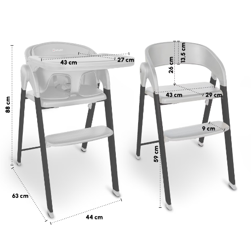RetailSync:11481 BabyGo Levels Highchair