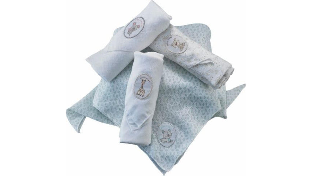 RetailSync:11557 Sophie La Girafe Once Upon A Time Collection Set Of 4 Muslin Cloths