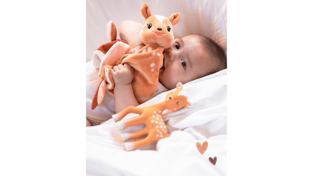 RetailSync:11597 Sophie La Girafe Once Upon A Time Collection Fanfan The Fawn Comforter 3m+