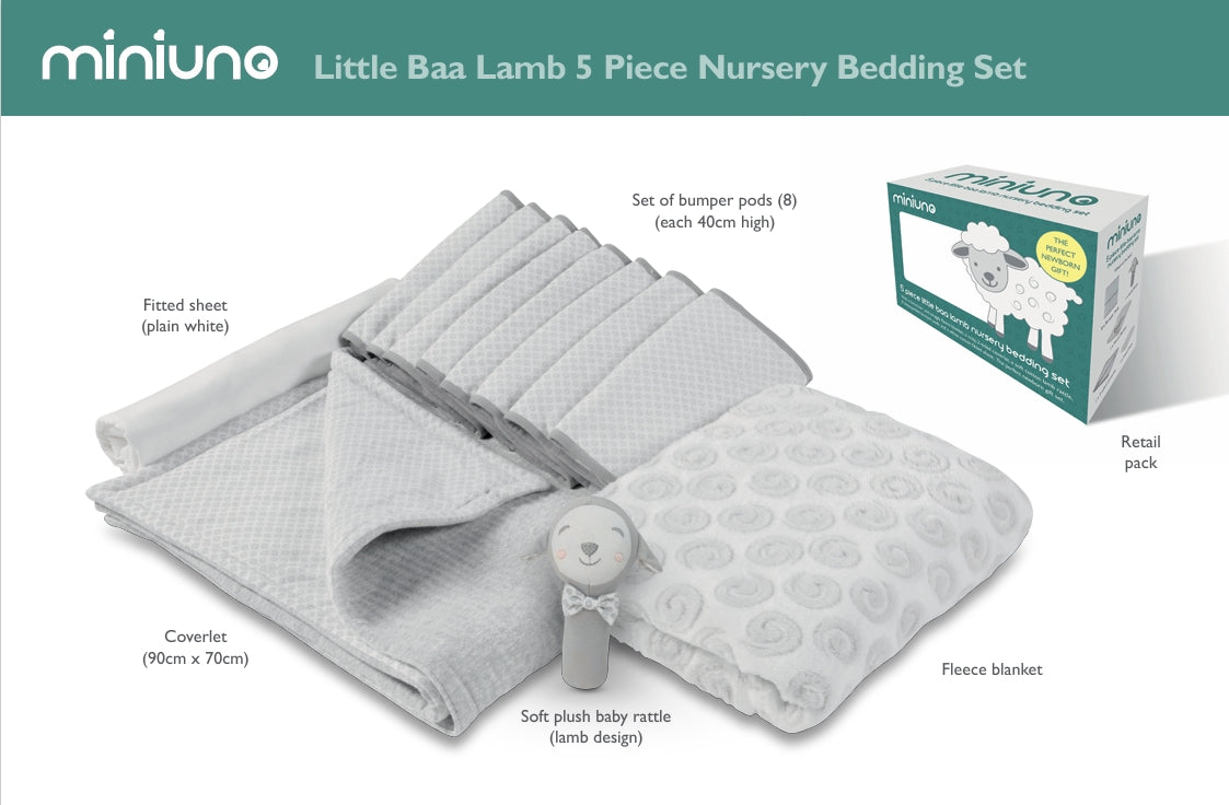 RetailSync:11977 MiniUno Little 5 Piece Bedding Set