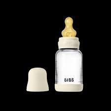 RetailSync:13855 Bibs Baby Glass Bottle Round Silicone 120ml Slow Flow