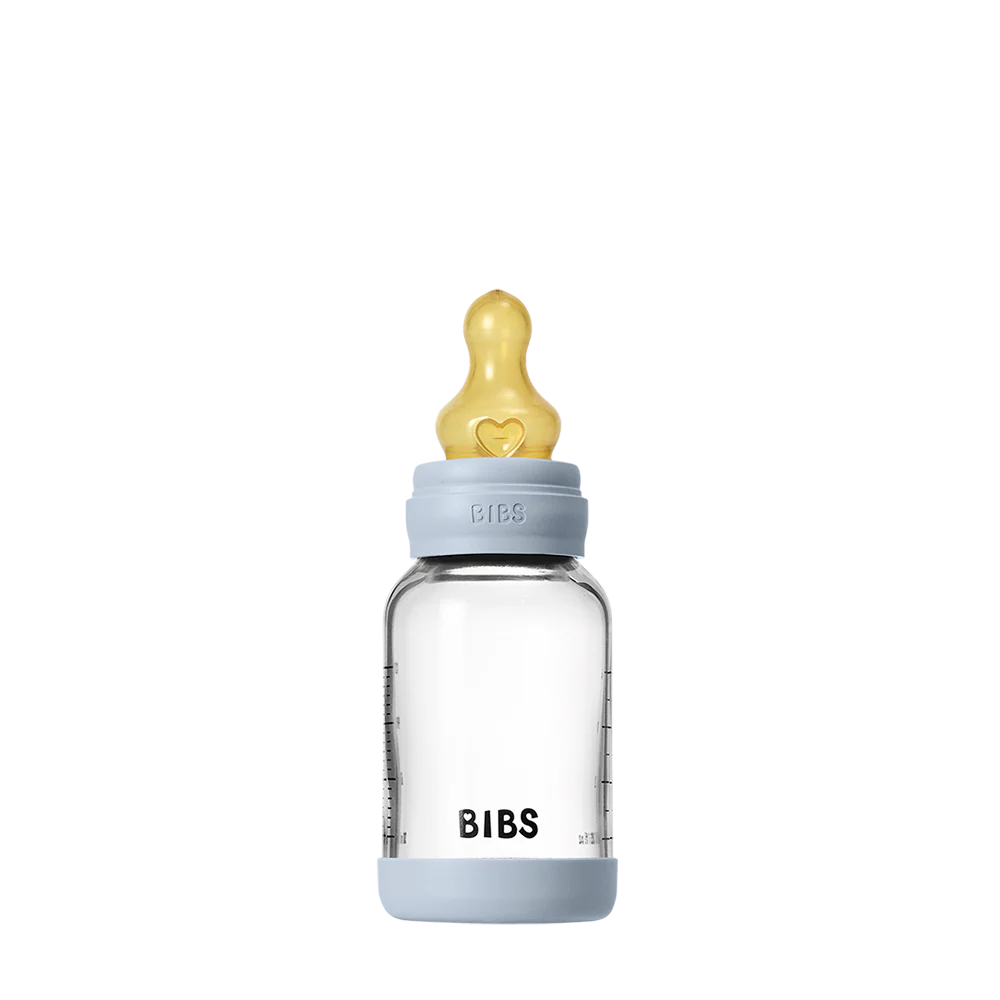 RetailSync:11986 Bibs Baby Glass Bottle Round Silicone 120ml Slow Flow