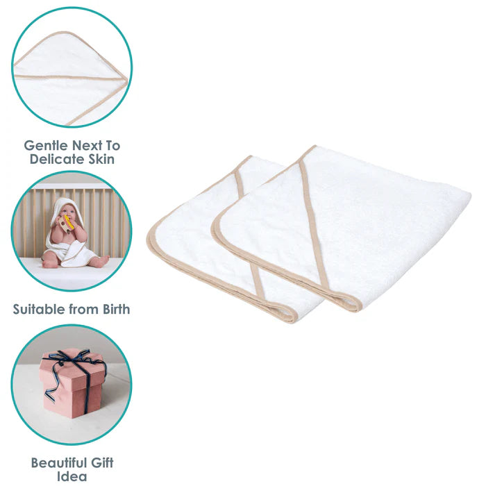 RetailSync:13638 Clair De Lune Essential Hooded Towel 2pk