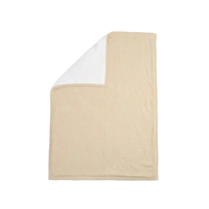 RetailSync:12246 Clair De Lune Organic Knit Sherpa Blanket