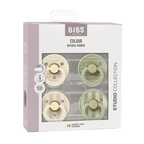 RetailSync:12344 Bibs Soother Studio 4pk Latex Size 1 Pin