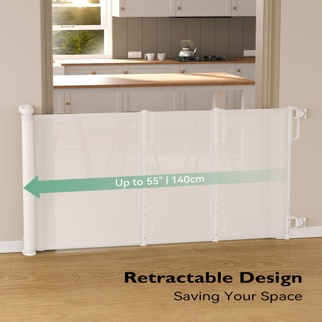 RetailSync:12420 MomCozy Auto Lock Retractable Baby Gate 2