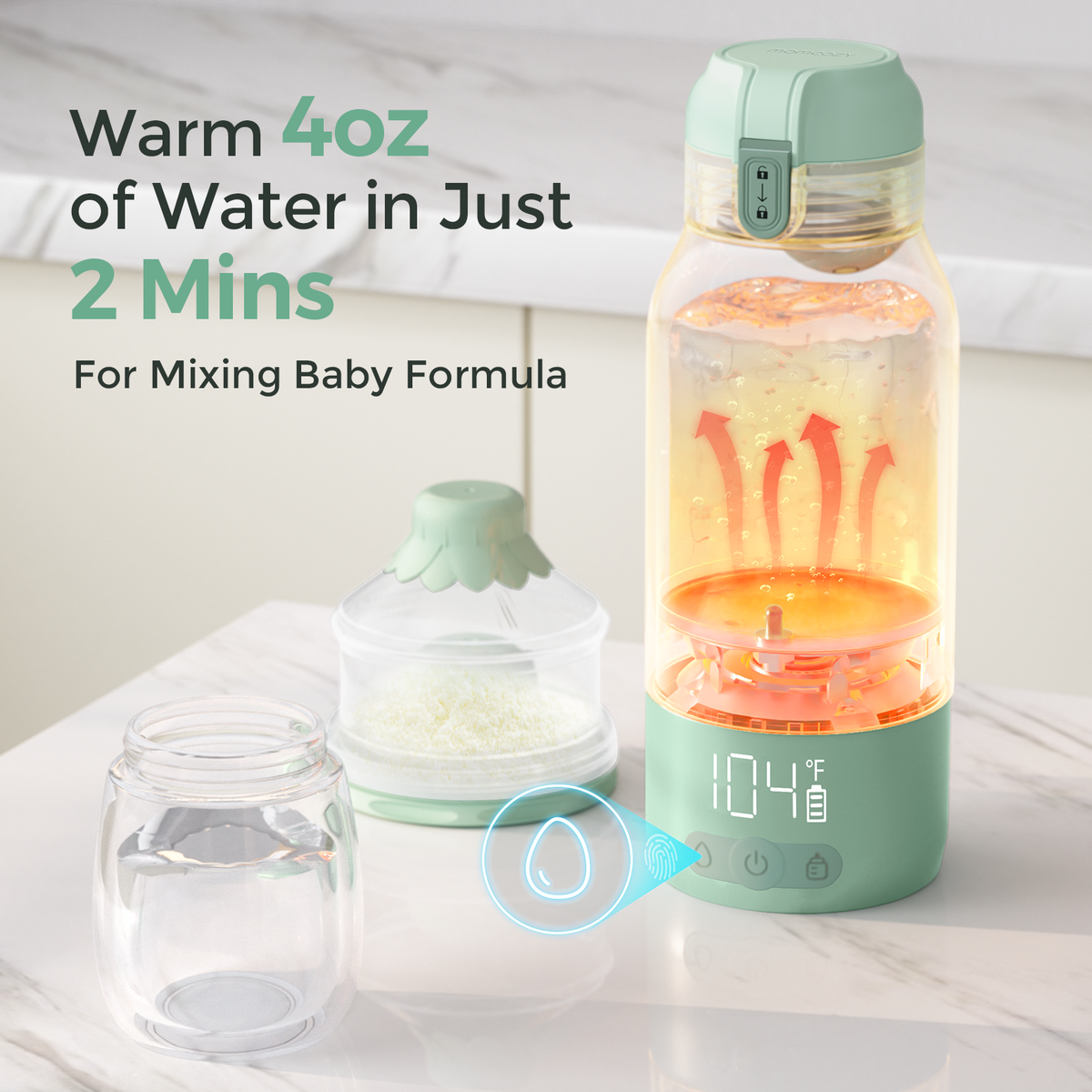 RetailSync:12456 MomCozy Portable Milk Warmer For Travel