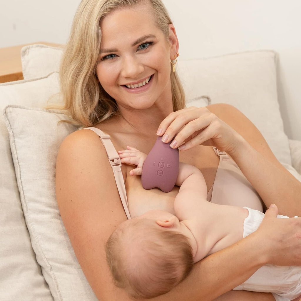 RetailSync:12459 MomCozy Warming & Vibrating Lactation Massager: Double