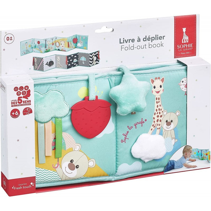 RetailSync:12560 Sophie La Girafe Fresh Touch Collection Fold Out-Book 0m+