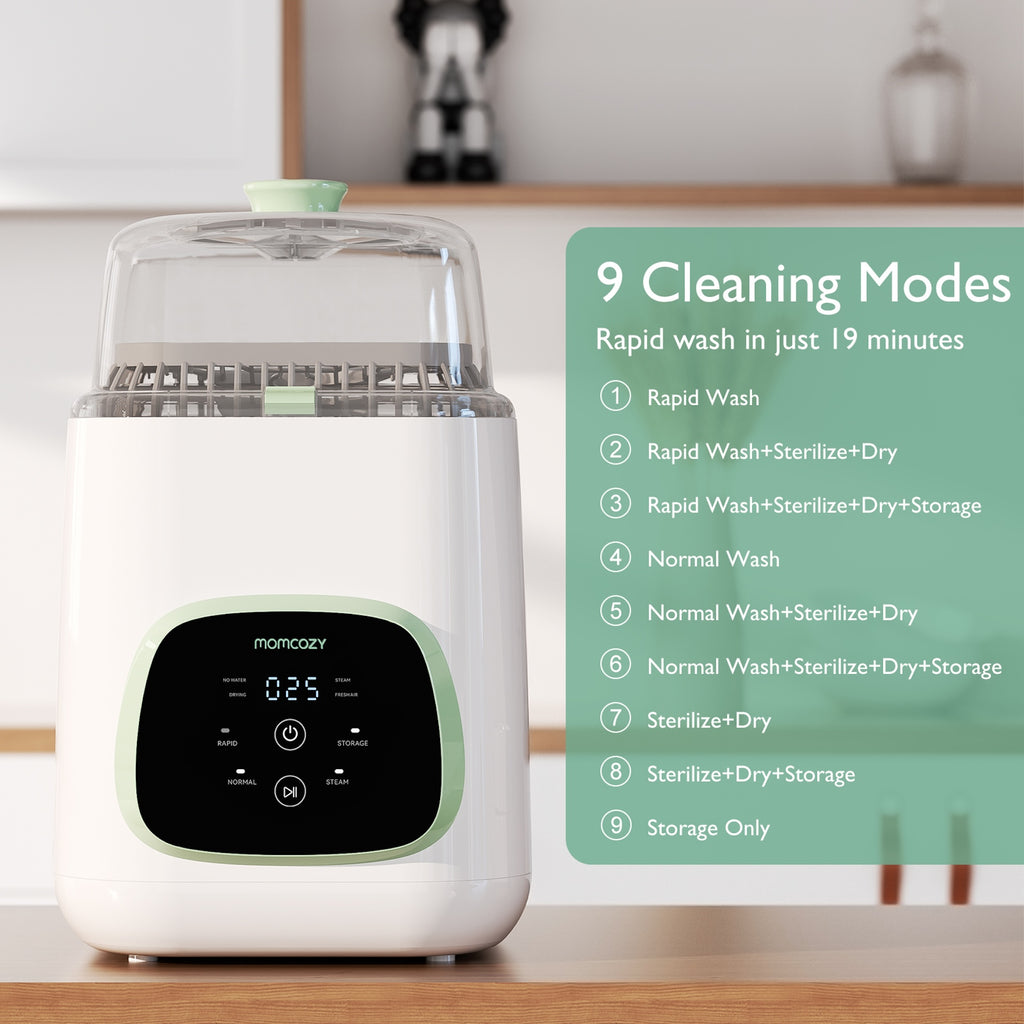 RetailSync:12701 MomCozy KleanPal PRO Baby Bottle Washer, Steriliser & Dryer