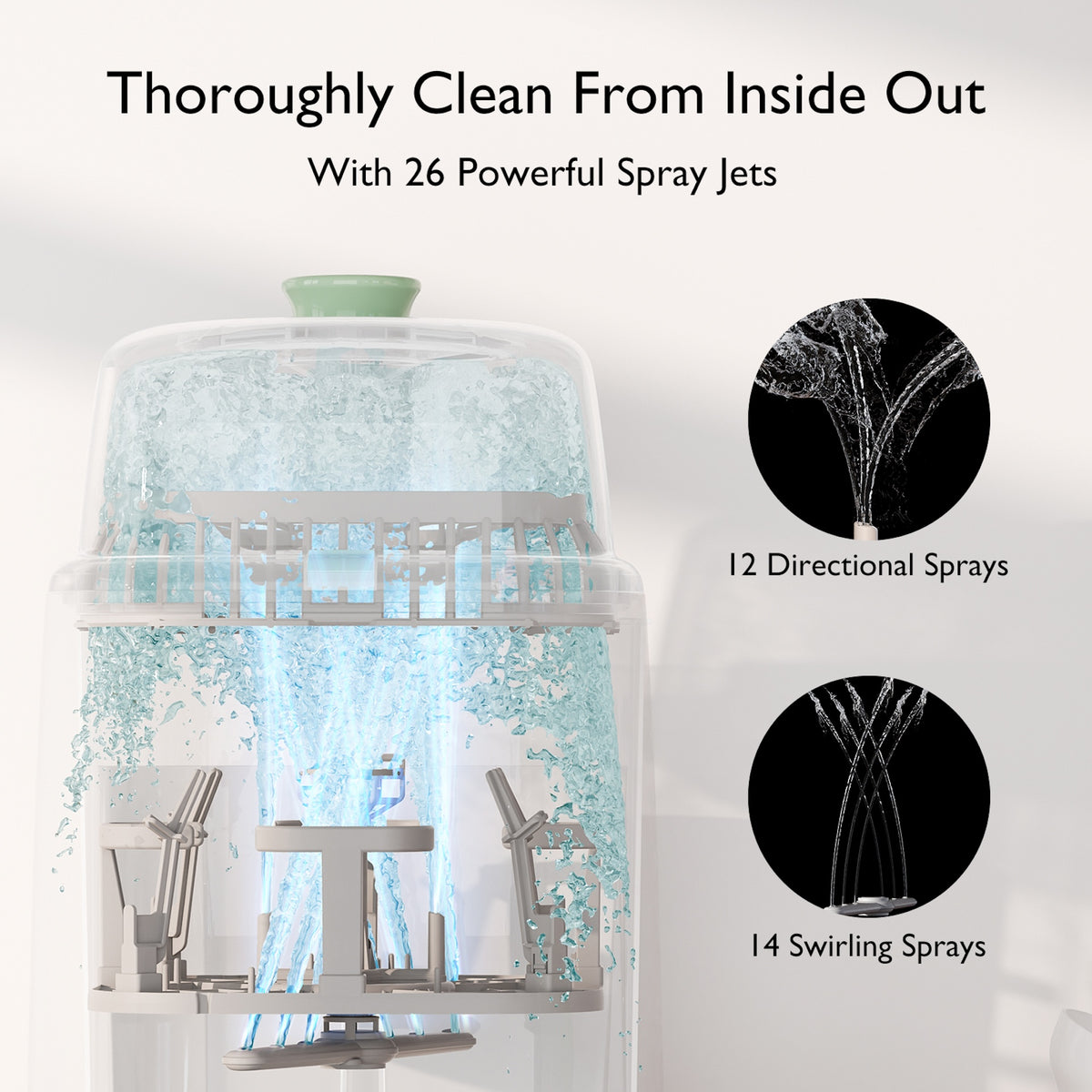 RetailSync:12706 MomCozy KleanPal PRO Baby Bottle Washer, Steriliser & Dryer