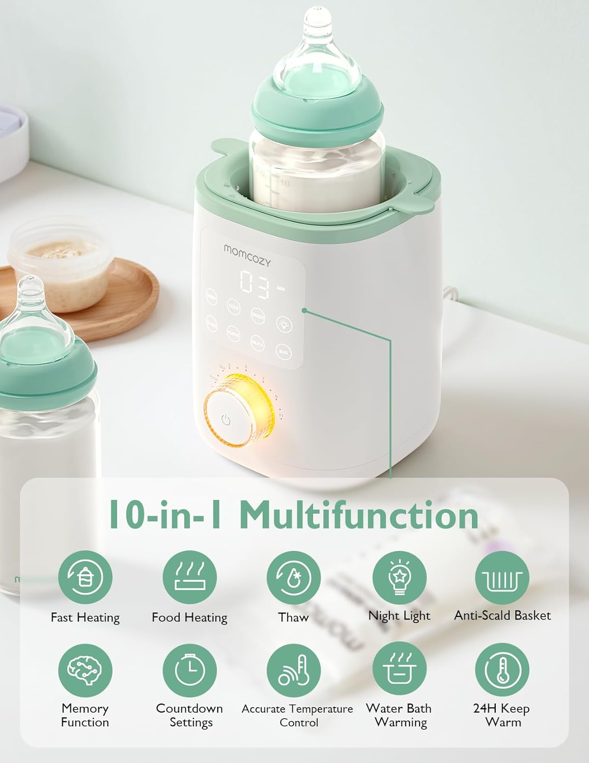 RetailSync:12718 MomCozy Nutri Home Bottle Warmer 9 in 1