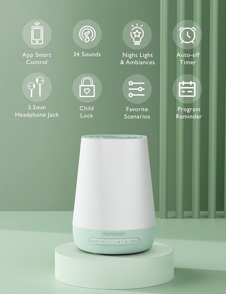 RetailSync:12728 MomCozy Smart Sound Machine White Noise