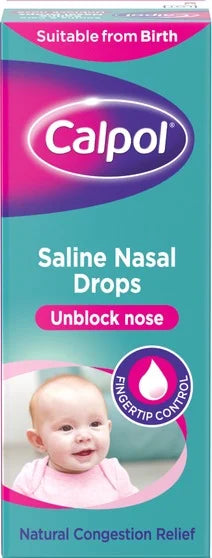 RetailSync:13749 Calpol Saline Nasal Drops -10ml 0m+