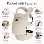 RetailSync:12670 MomCozy PureHug Baby Carrier 3m+ Cotton