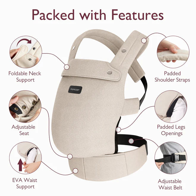 RetailSync:12670 MomCozy PureHug Baby Carrier 3m+ Cotton