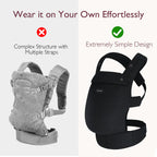 RetailSync:12649 MomCozy PureHug Baby Carrier 3m+ Cotton